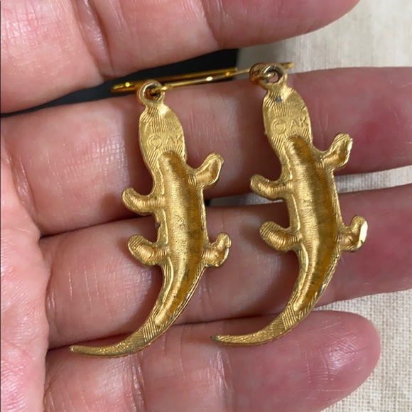 🖤VTG💕AK crocodile 🐊 earrings - Picture 6 of 11